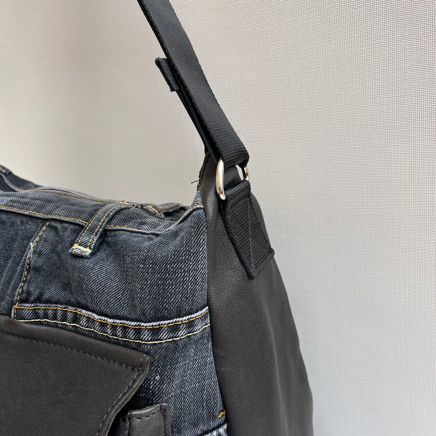Caomka Tote Bag Special Edition BioCuir® Natural Leather Unique Piece 11634