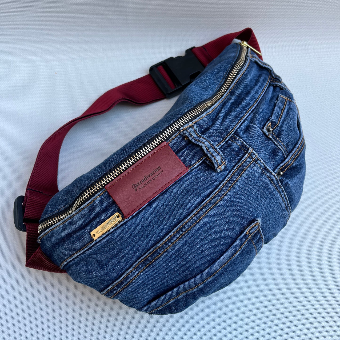 Maxi Retro Chic ♻️ Jeans Recycled ♻️ · Limited Edition · Unique Piece No. 13230
