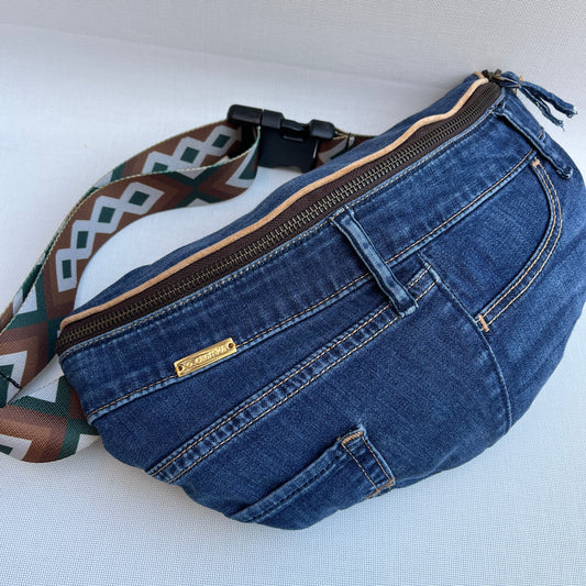 Maxi Retro Chic ♻️ Jeans Recycled ♻️ · Limited Edition · Unique Piece No. 13233