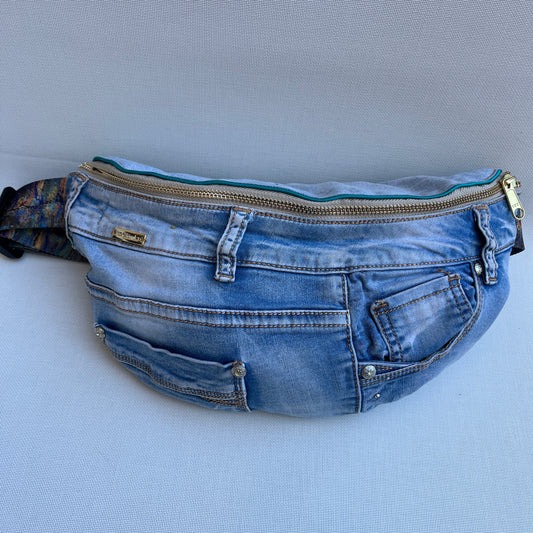 Maxi Retro Chic ♻️ Jeans Recycled ♻️ · Limited Edition · Unique Piece No. 13229
