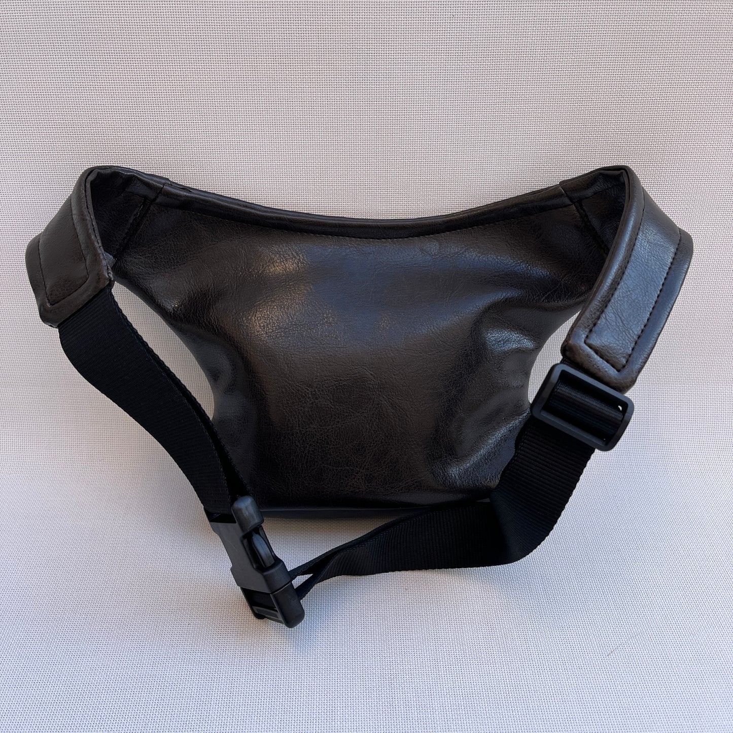 Mini Brown &amp; Geometric Leatherette Unique Piece No. 13280