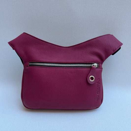 Classic Pink Fuchsia BioCuir® Natural Leather Exclusive Piece No. 11631