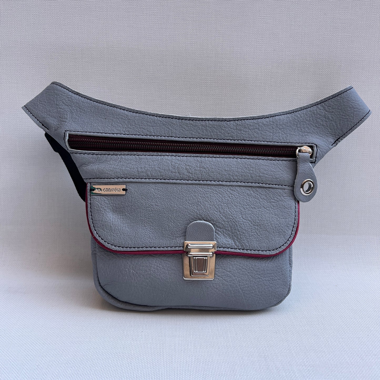 Special Mini Gris Perla Top · Piel natural BioCuir® · Pieza Exclusiva Núm. 13349