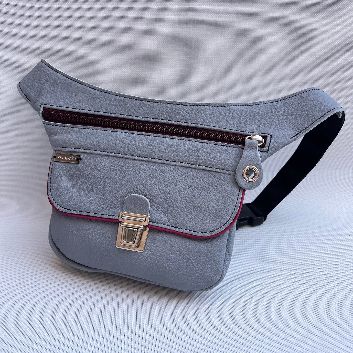 Special Mini Gris Perla Top · Piel natural BioCuir® · Pieza Exclusiva Núm. 13349