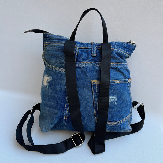 Mochila Top Caomka Recycled ♻️ Jeans · Pieza Única 12472