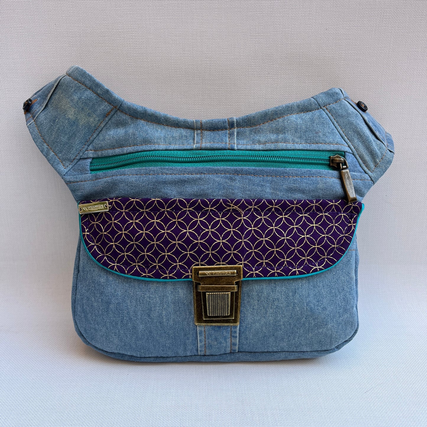 Geometric ♻️Jeans Recycled ♻️ Unique Piece No. 13328