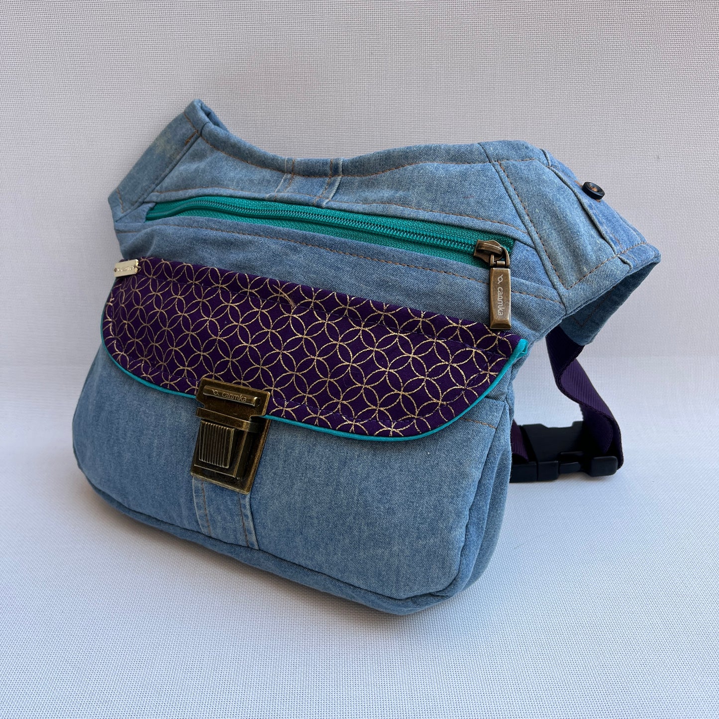 Geometric ♻️Jeans Recycled ♻️ Unique Piece No. 13328