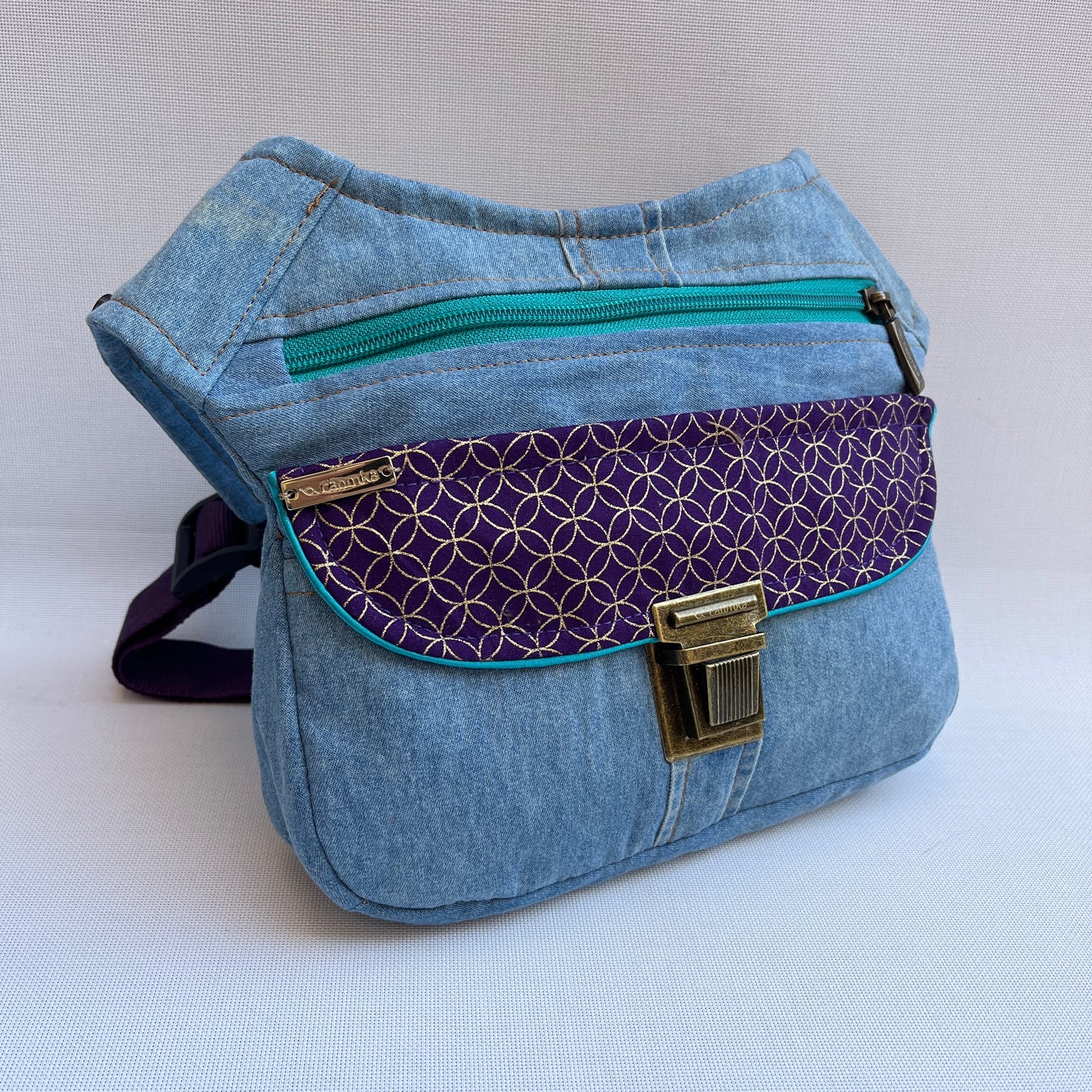 Geometric ♻️Jeans Recycled ♻️ Unique Piece No. 13328