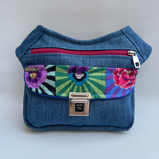 Special Jeans &amp; Japanese Flowers Unique Piece No. 10982
