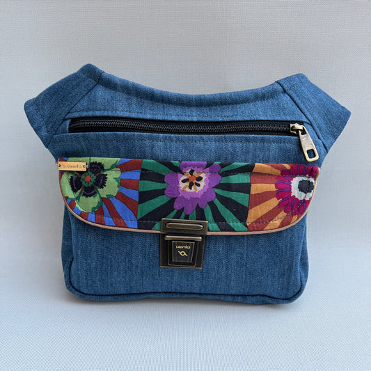 Special Jeans &amp; Japanese Flowers Unique Piece No. 11032