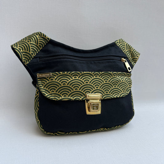 Black & Japanese Waves Golden · Pieza Única Núm. 12580