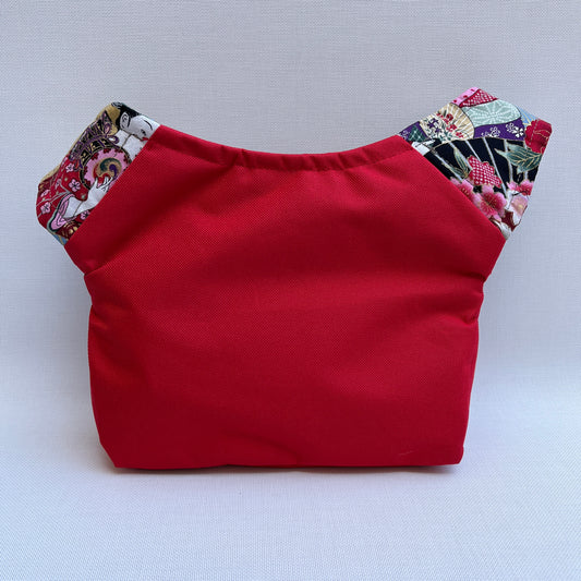 Special Red "Cordura" &amp; Japanese Flowers · Waterproof · Unique Piece No. 11888