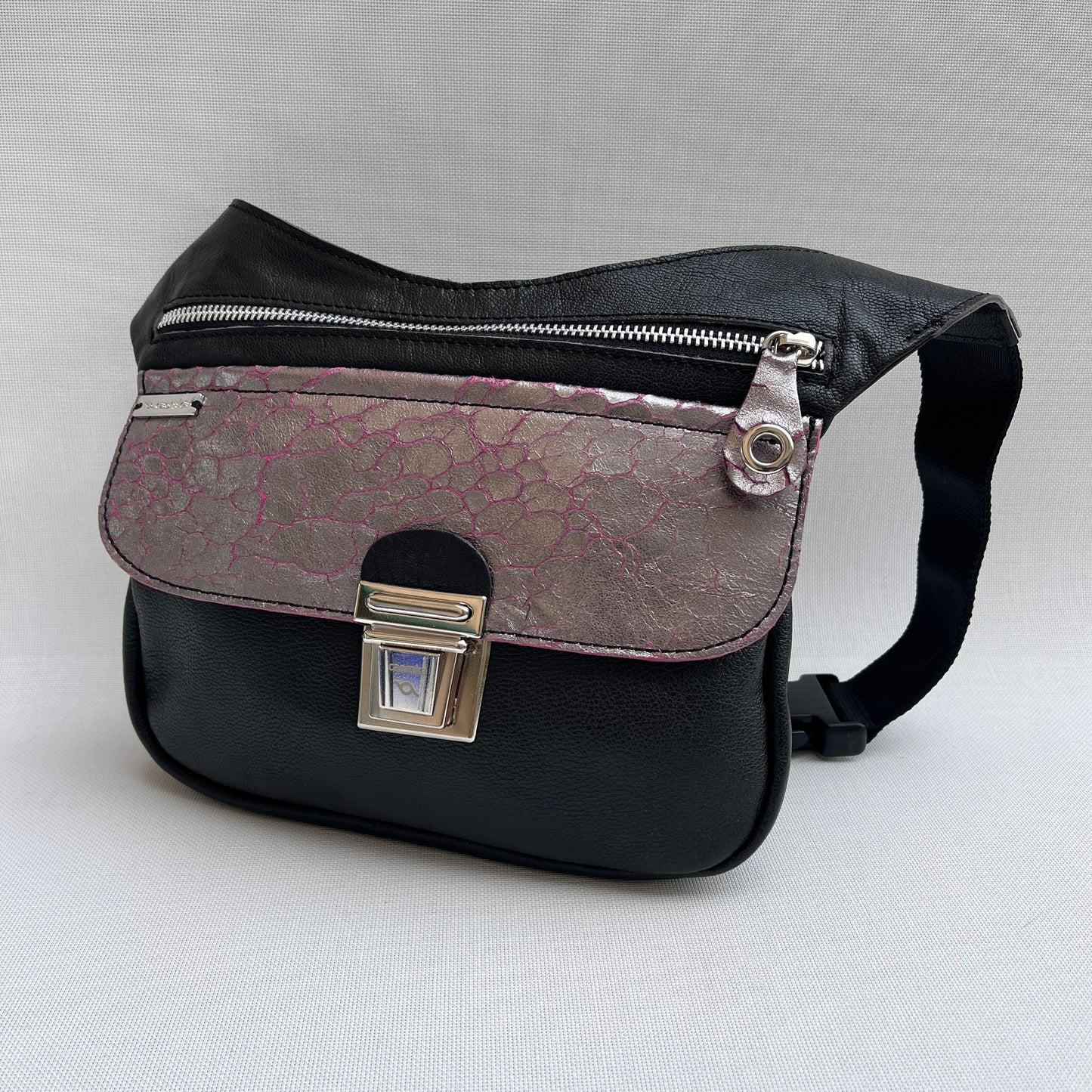 Special "Trencadis"  Black & Silver · Piel natural BioCuir® · Pieza Exclusiva Núm. 13330