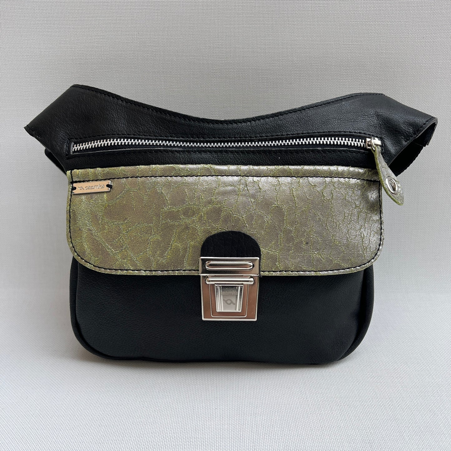 (-50%) Special "Trencadis"  Black & Silver · Piel natural BioCuir® · Pieza Exclusiva Núm. 13332