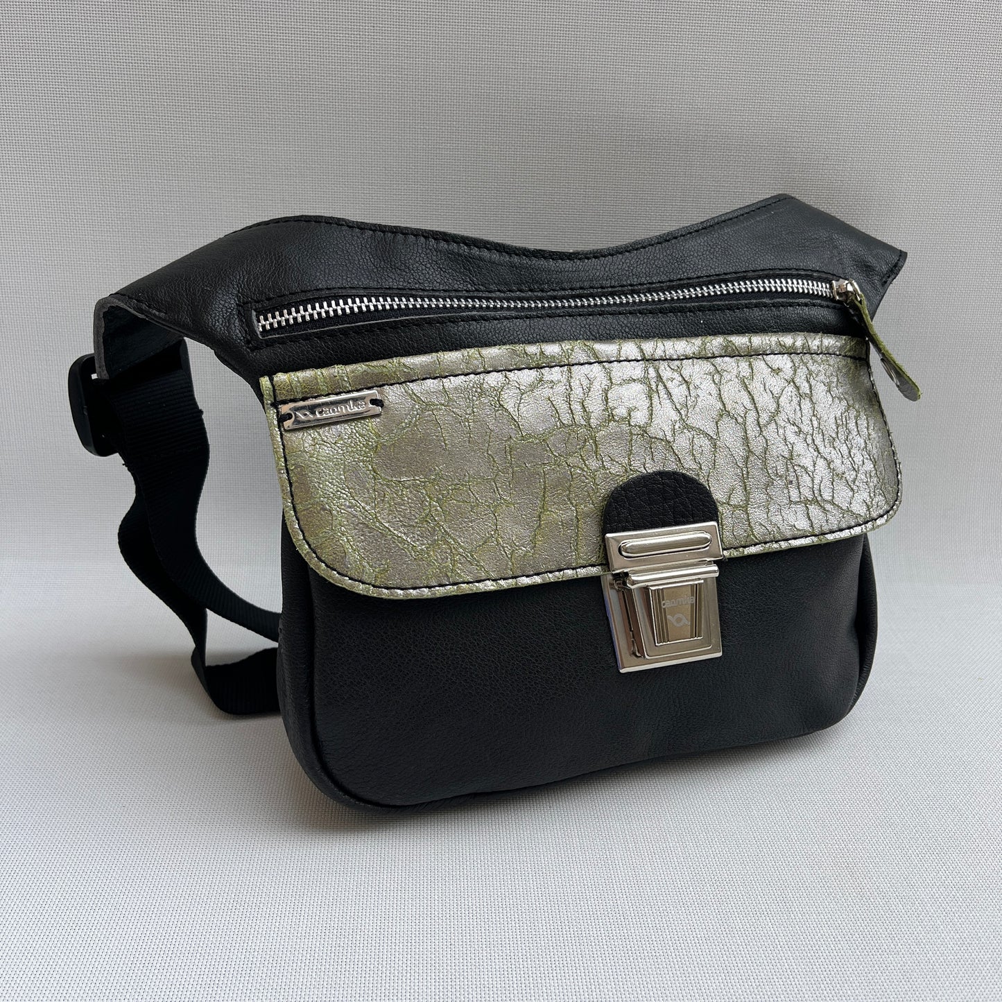 (-50%) Special "Trencadis"  Black & Silver · Piel natural BioCuir® · Pieza Exclusiva Núm. 13332