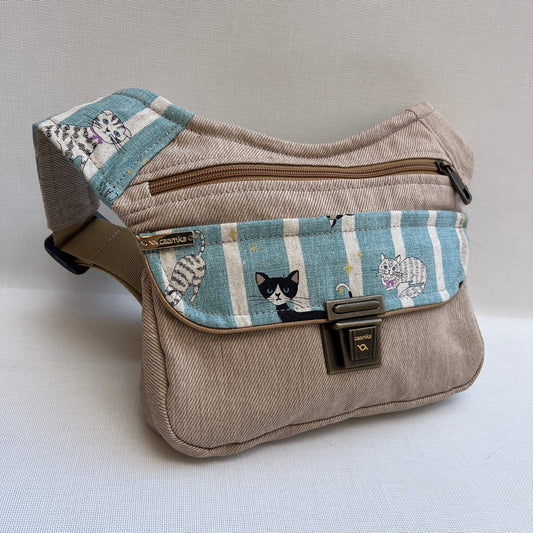 Special Jeans Sand &amp; Cats + Back pocket Unique Piece No. 12574