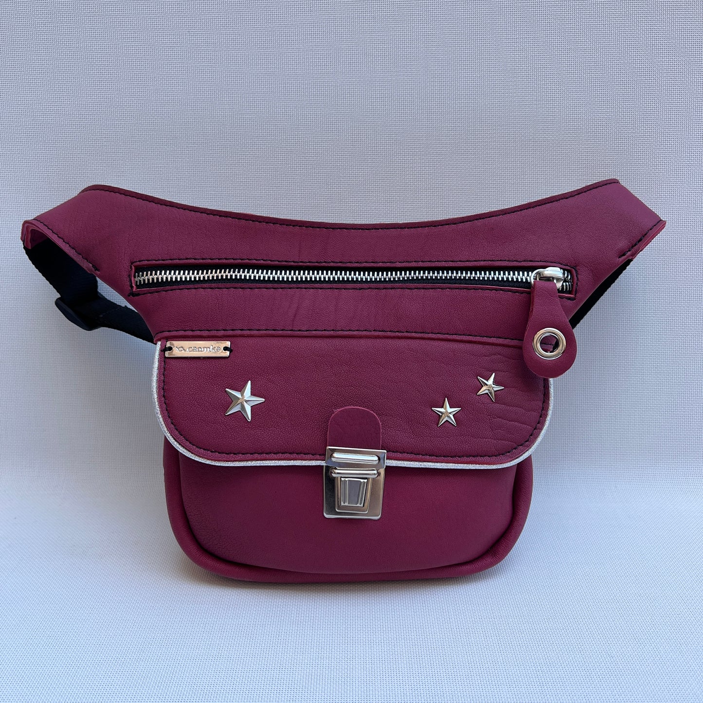 Mini Premium Stars & Silver · Piel natural BioCuir® · Pieza Exclusiva Núm. 11757