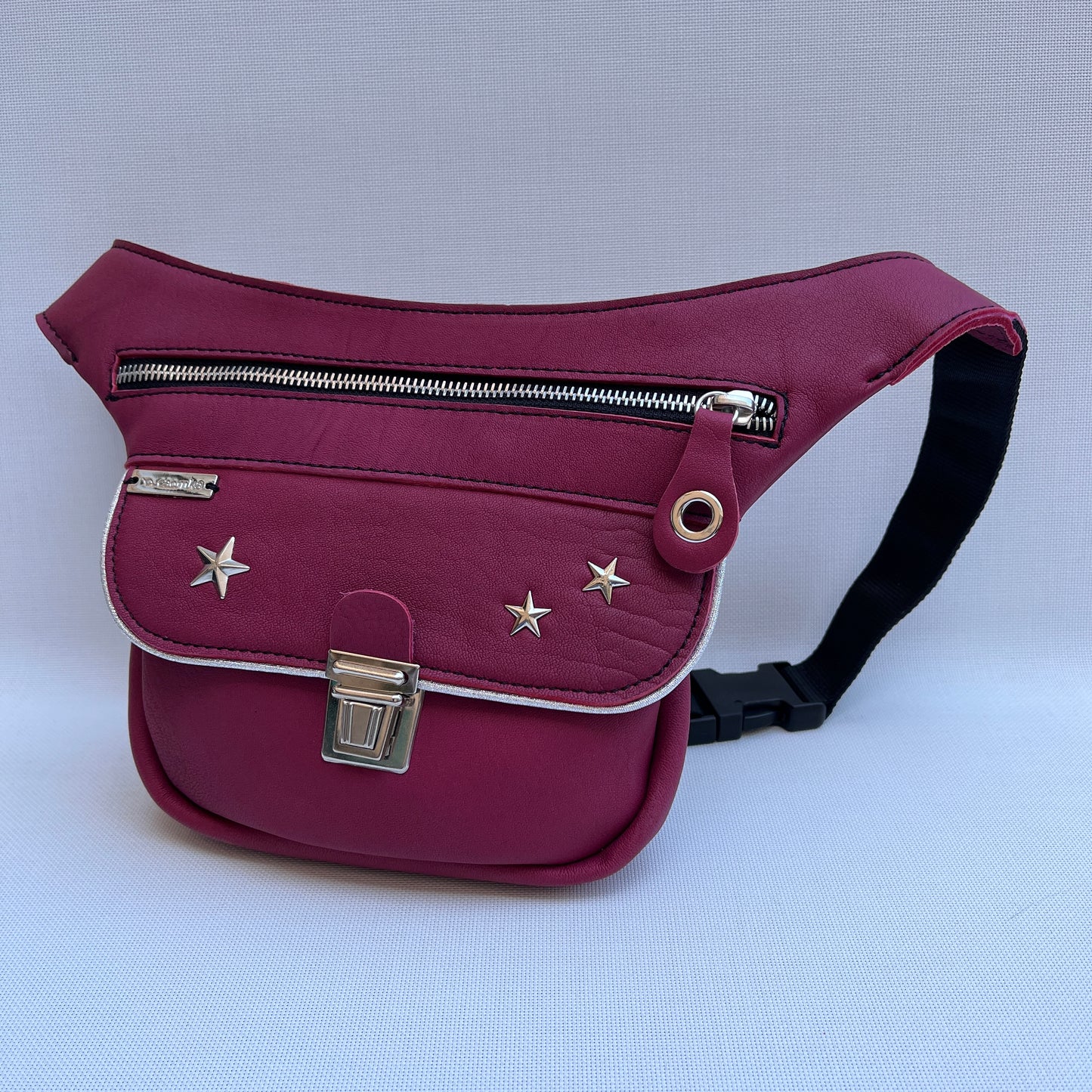 Mini Premium Stars & Silver · Piel natural BioCuir® · Pieza Exclusiva Núm. 11757