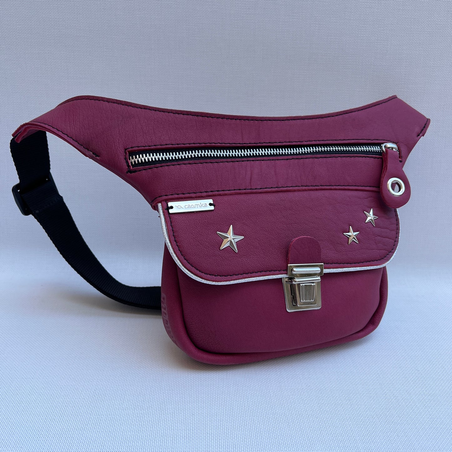 Mini Premium Stars & Silver · Piel natural BioCuir® · Pieza Exclusiva Núm. 11757