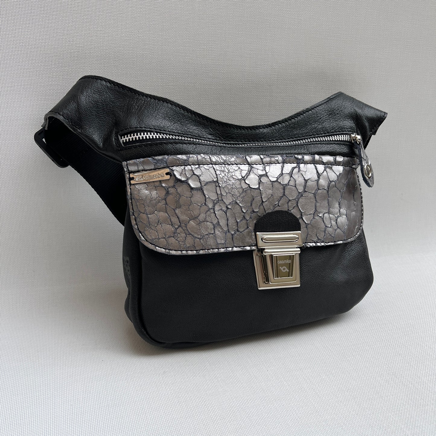 Special "Trencadis"  Black & Silver · Piel natural BioCuir® · Pieza Única Núm. 13334