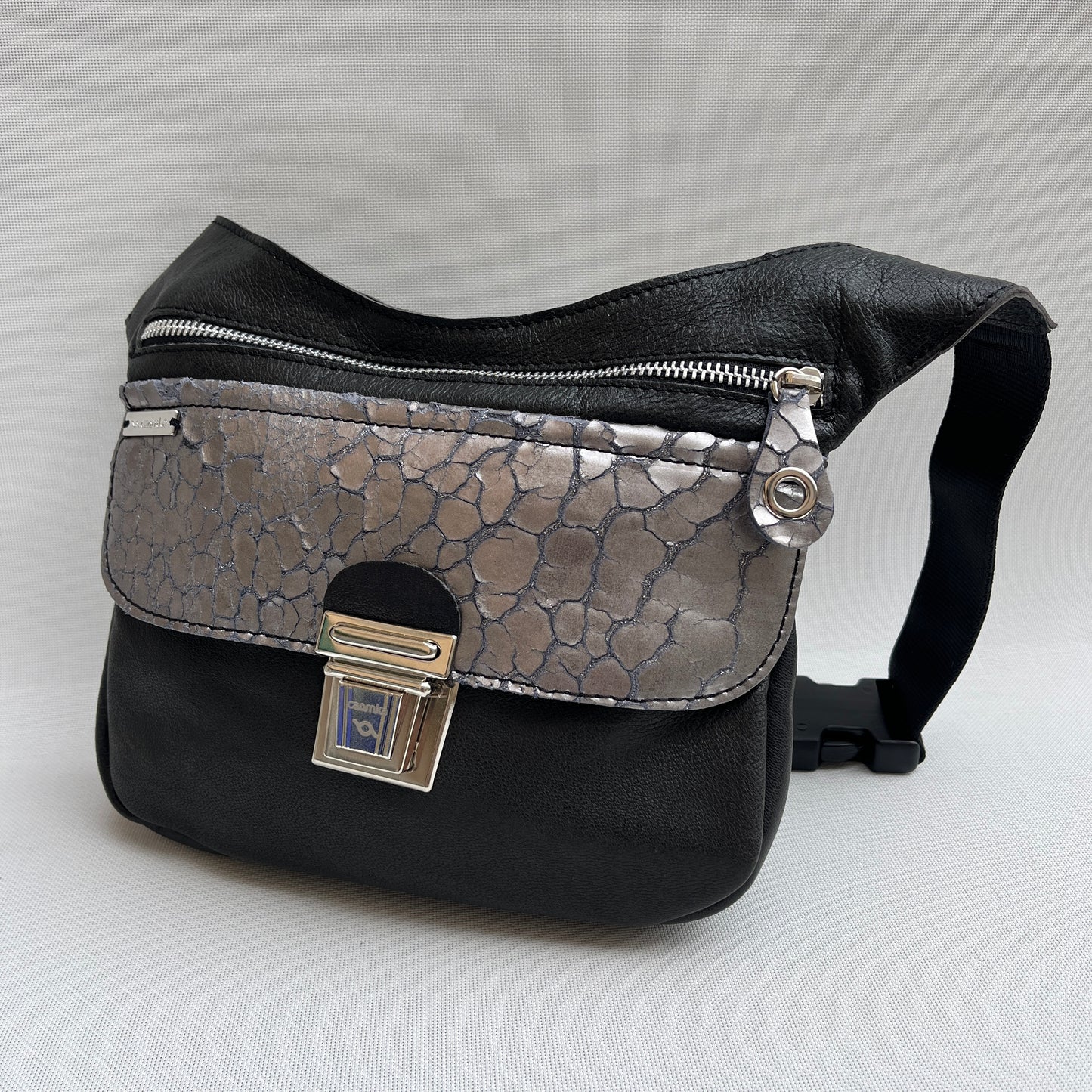 Special "Trencadis"  Black & Silver · Piel natural BioCuir® · Pieza Única Núm. 13334