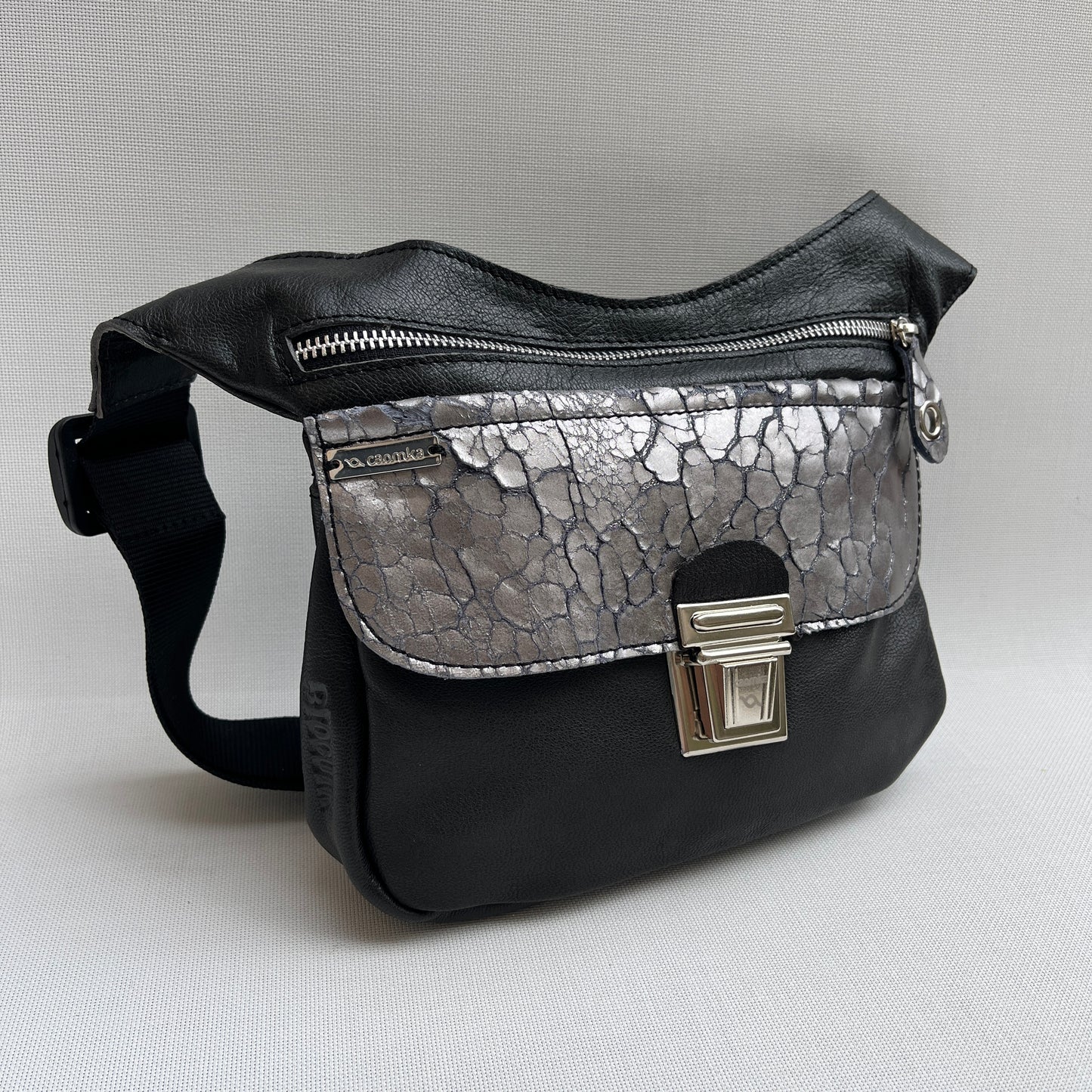 Special "Trencadis"  Black & Silver · Piel natural BioCuir® · Pieza Única Núm. 13334