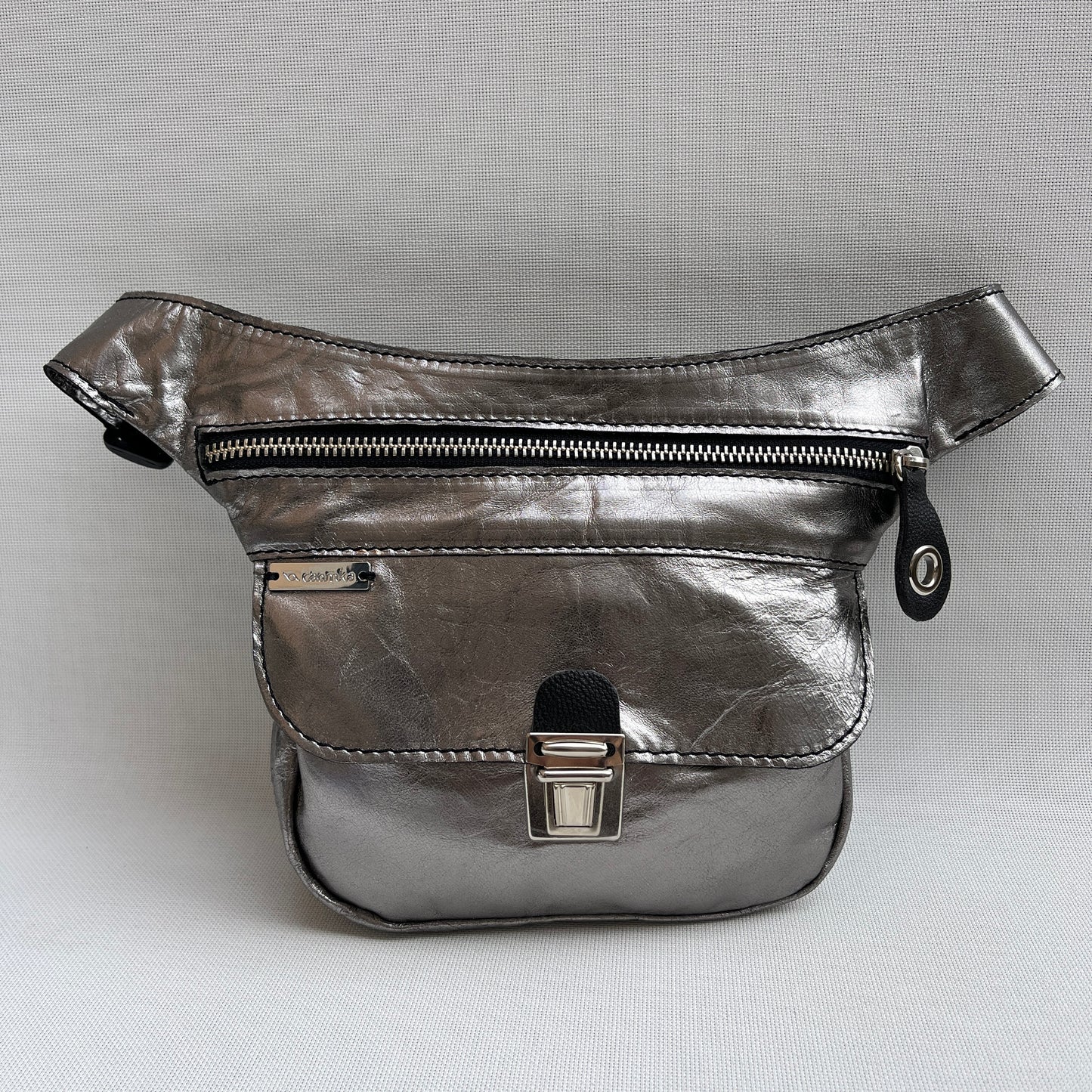 Mini Special Metal Silver · Piel natural BioCuir® · Pieza Exclusiva Núm. 13350