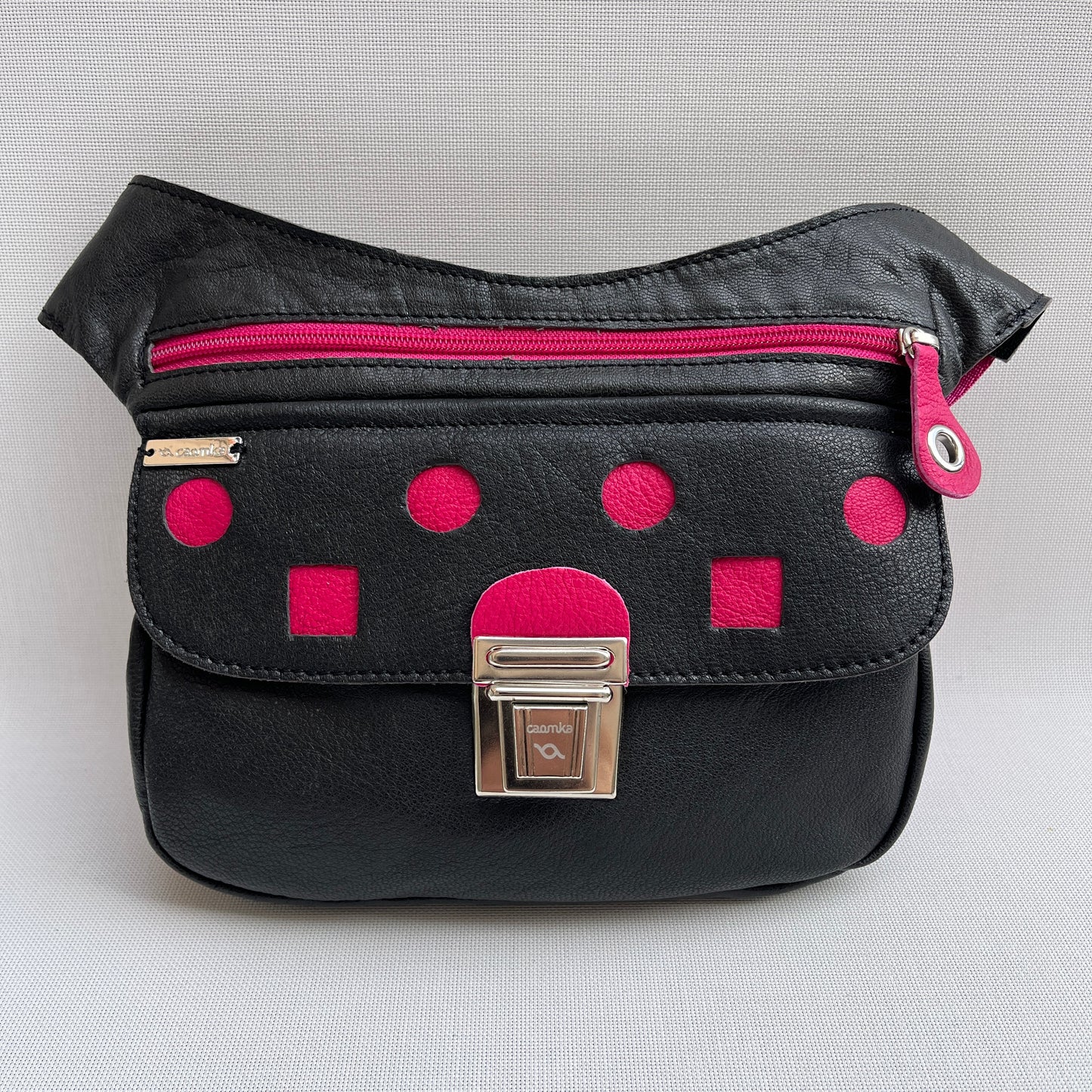 Special "Mix" Black & Pink-Fucsia · Piel natural BioCuir® · Pieza Única Núm. 13411