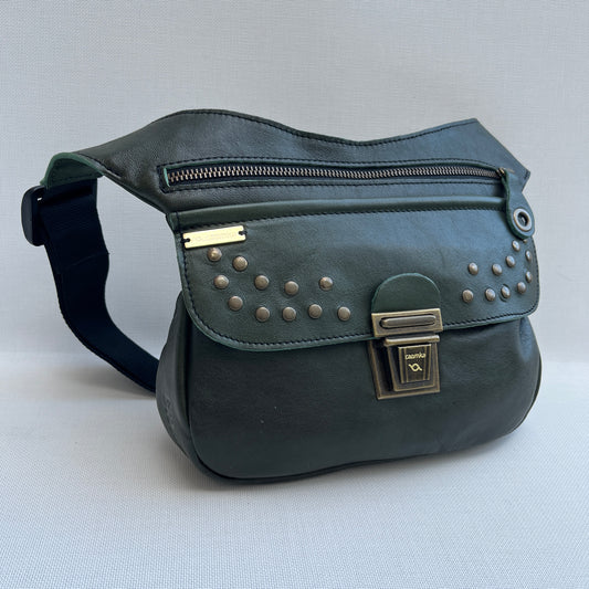 Premium Green &amp; Old Gold Natural BioCuir® Leather Exclusive Part No. 12591