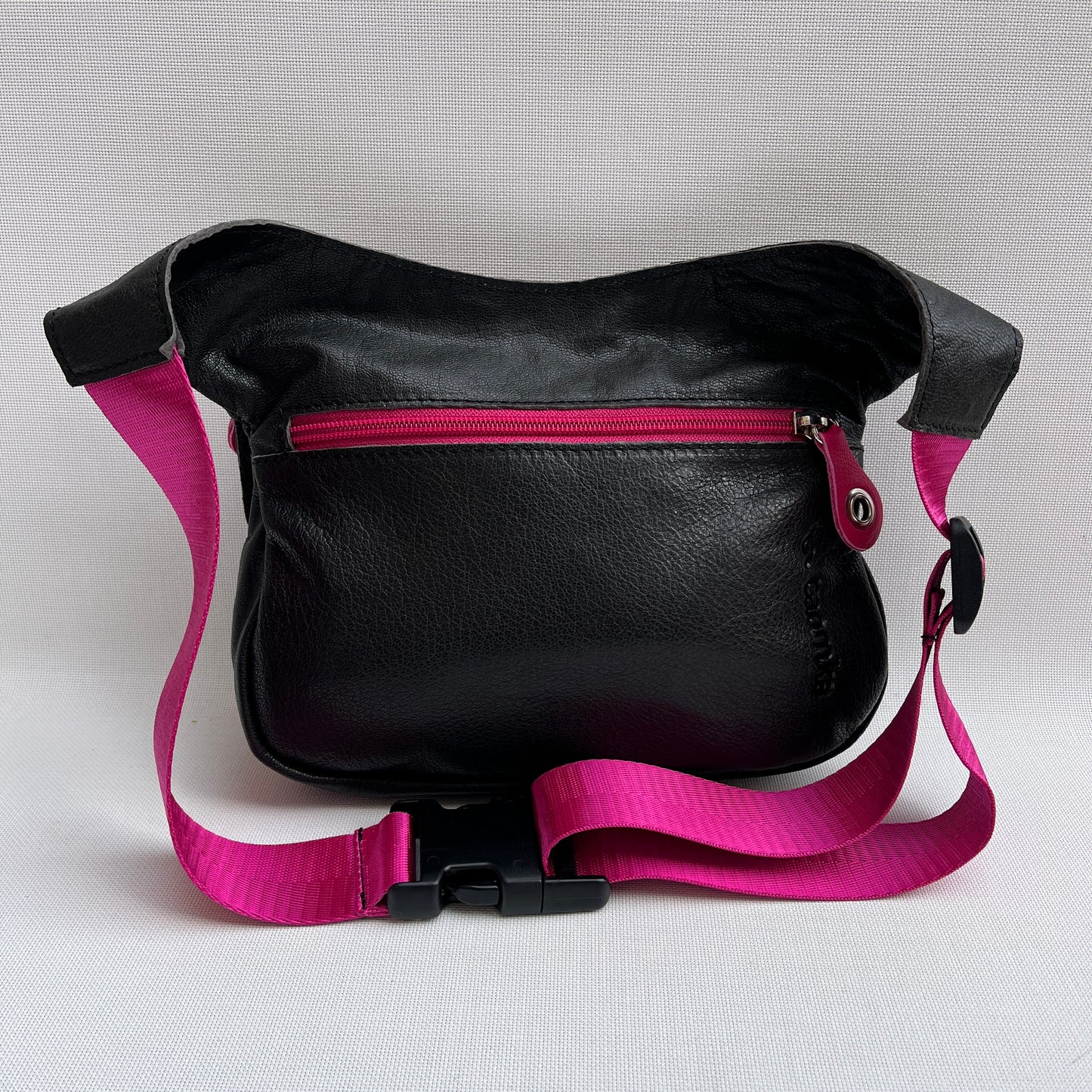 Special "Mix" Black & Pink-Fucsia · Piel natural BioCuir® · Pieza Única Núm. 13411