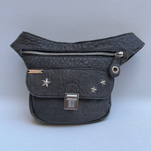 Mini Premium Stars Gray &amp; Silver Natural BioCuir® Leather Exclusive Part No. 11763