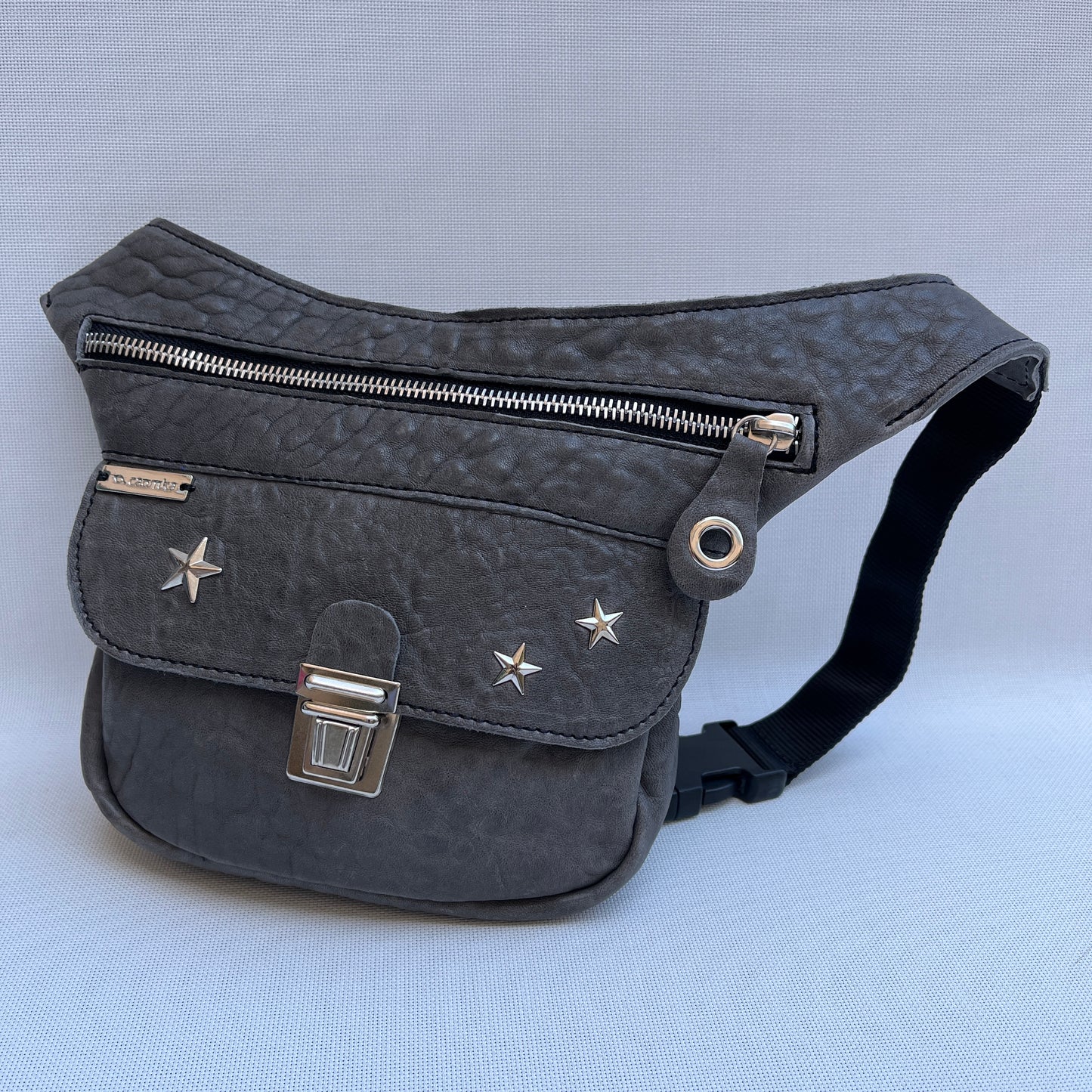 Mini Premium Stars Gray &amp; Silver Natural BioCuir® Leather Exclusive Part No. 11763