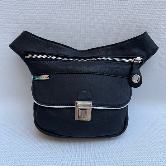 Mini Special Black & Silver · Piel natural BioCuir® · Pieza Exclusiva Núm. 11755