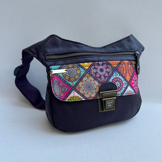 Special Dark Purple & Mandalas · Piel natural BioCuir® · Pieza Única Núm. 12727