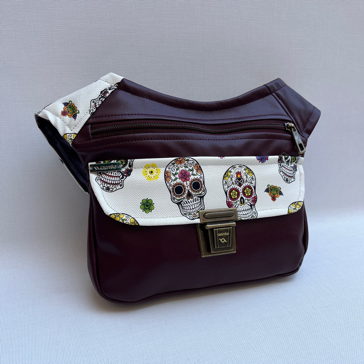 Aubergine Special Skulls+ Back pocket Unique Piece No. 11783