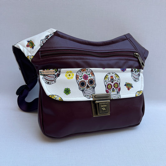 Aubergine Special Skulls+ Back pocket Unique Piece No. 11783