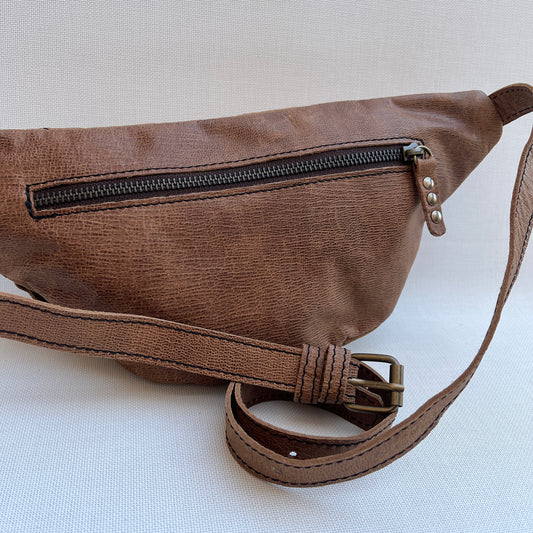 Retro Chic Old Brown Natural BioCuir® Leather Exclusive Part No. 13384
