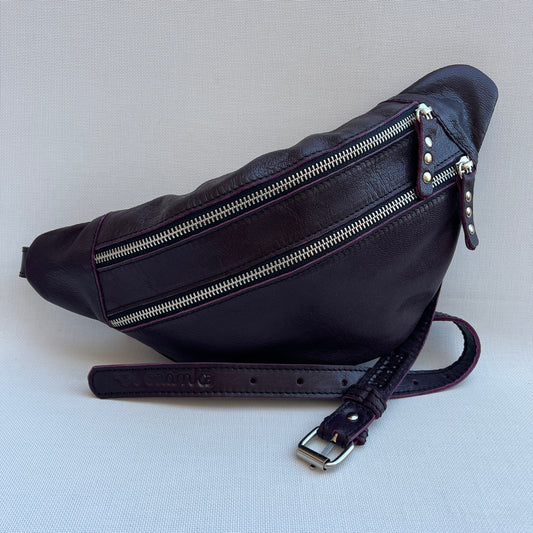 Retro Chic Dark Purple Natural BioCuir® Leather Exclusive Part No. 13385