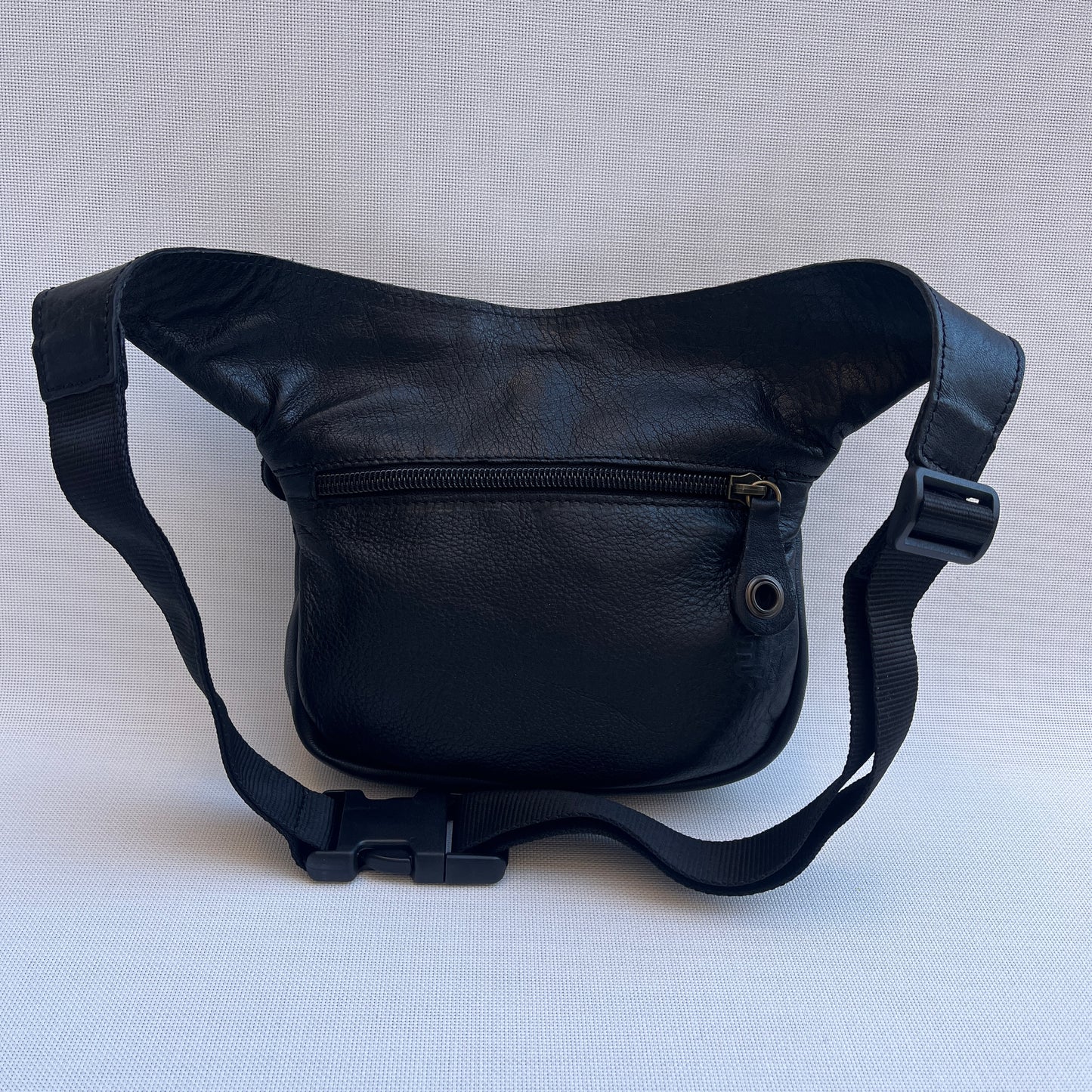 Mini Black &amp; Old Gold Natural BioCuir® Leather Exclusive Piece No. 12619