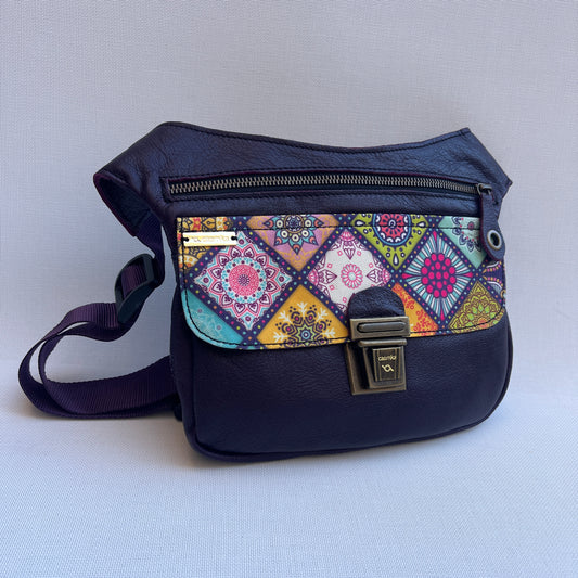 Special Dark Purple & Mandalas · Piel natural BioCuir® · Pieza Única Núm. 12891