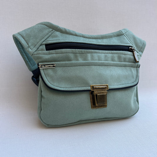 Türkis Wildleder Top Spring Einzelstück Nr. 13398