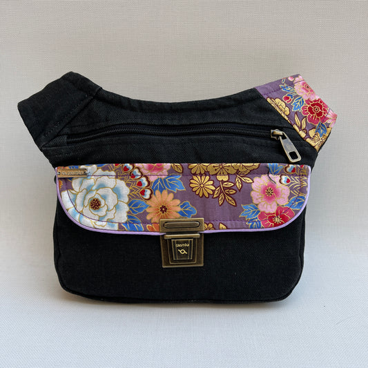 Special Black &amp; Japanese Flowers Unique Piece No. 11916