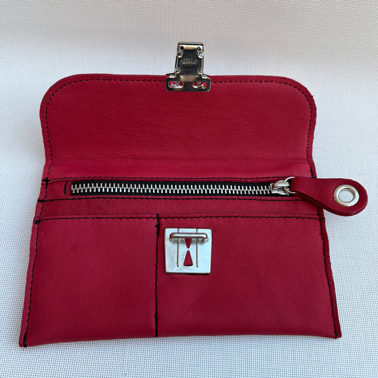 CAOMKA Flat Coin Purse Natural BioCuir® Leather Exclusive Piece No. 10943