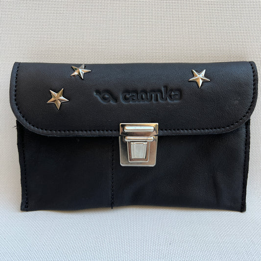 CAOMKA Flat Coin Purse Natural BioCuir® Leather Exclusive Piece No. 10942