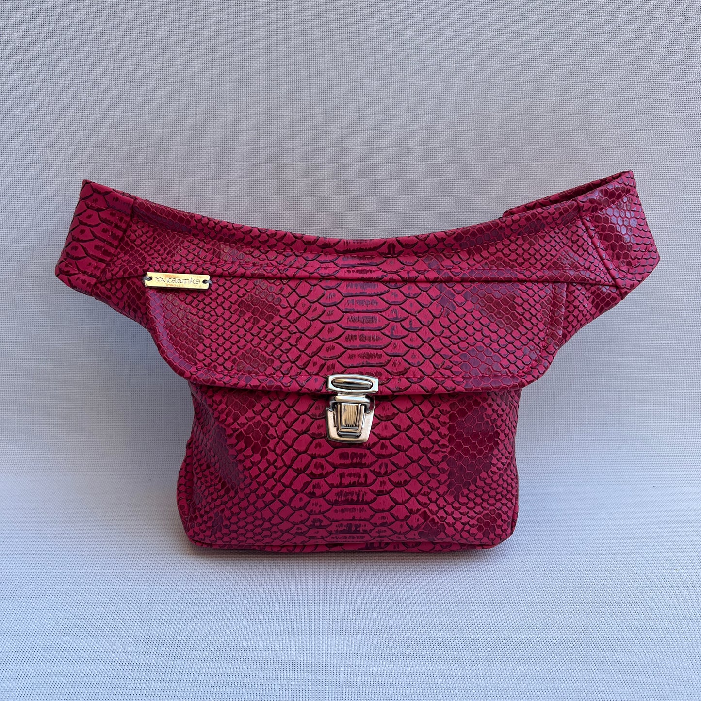 Mini Special Fuchsia Pink Leatherette Unique Piece No. 12615