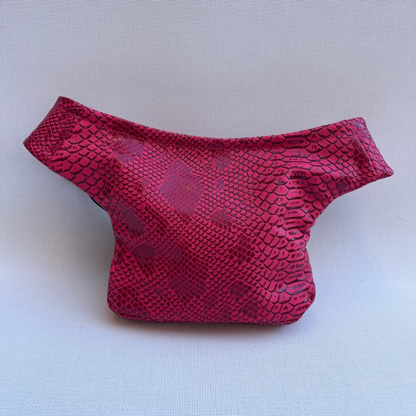 Mini Special Fuchsia Pink Leatherette Unique Piece No. 12615