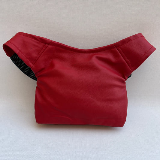 Special Red &amp; Dots Vegan Leather Unique Piece No. 11810