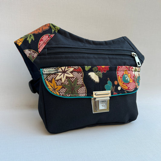 Special Black &amp; Japanese Flowers · Waterproof · Unique Piece No. 11003