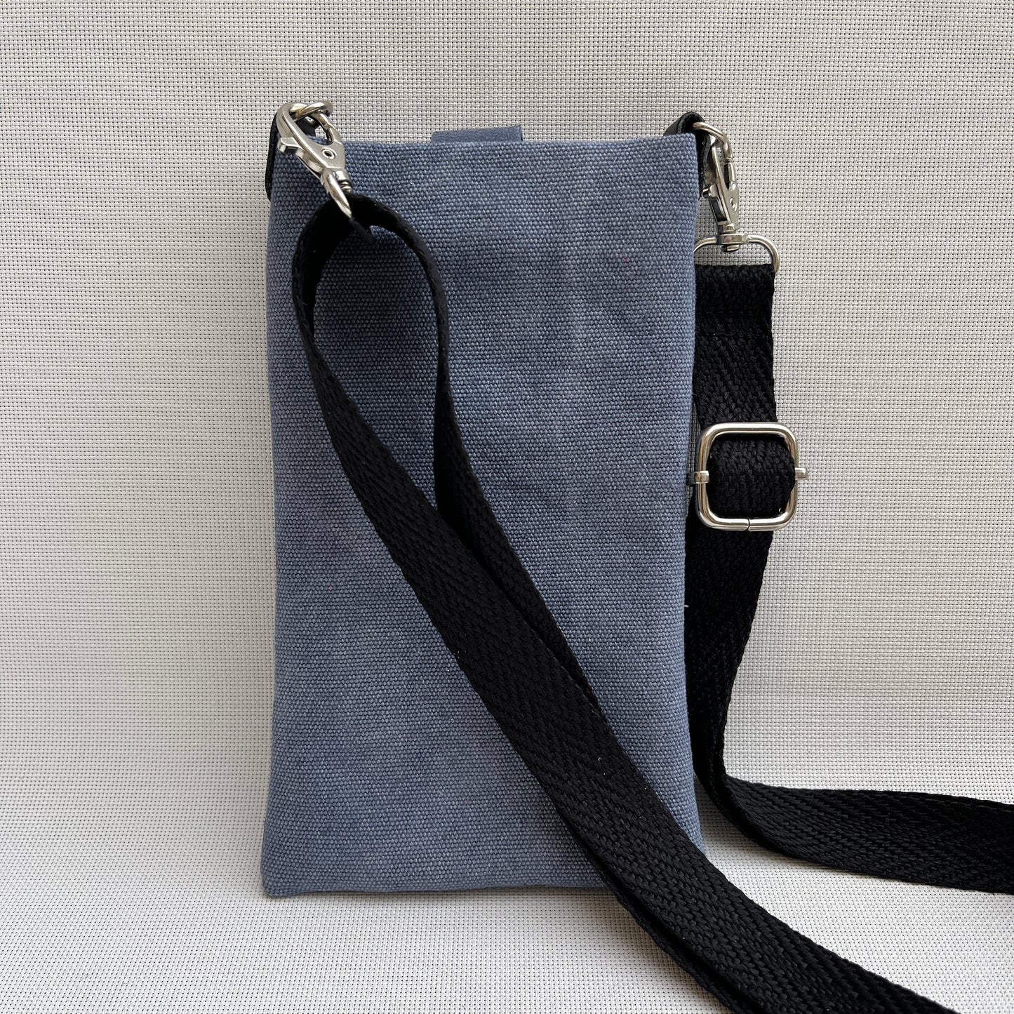 Porta Móvil · Diseño Natura · Tejido natural Cáñamo · Azul