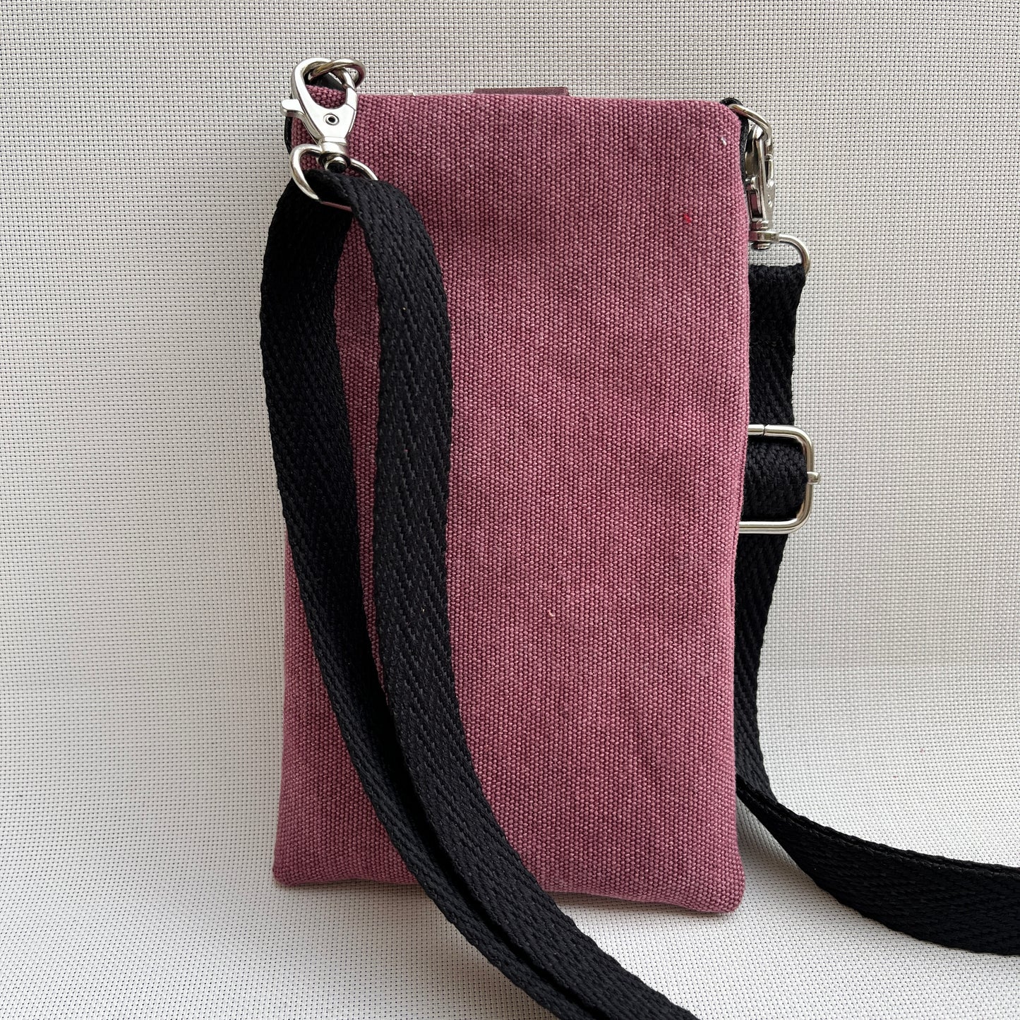Mobile Holder · Natura Design · Hemp Natural Fabric · Bordeaux